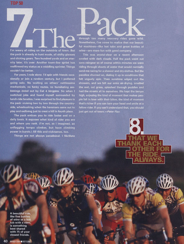 Bicycling, March 2004